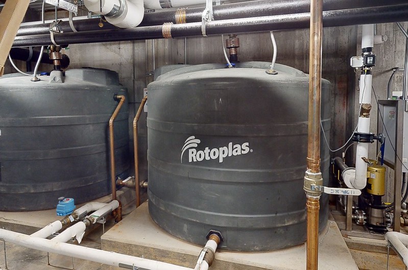 image of the water containers in Kendeda