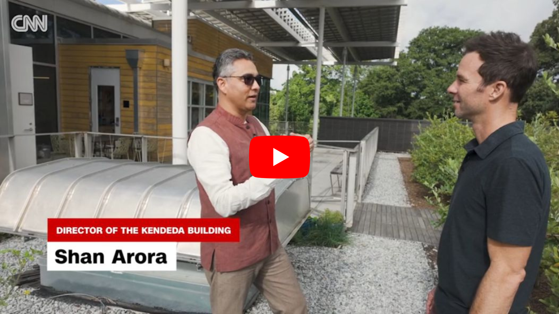 Shan Arora being interviewed for CNN.