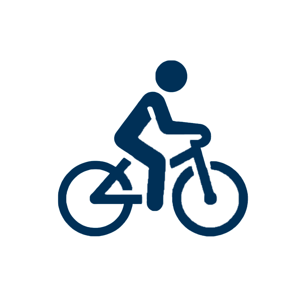 icon of person biking