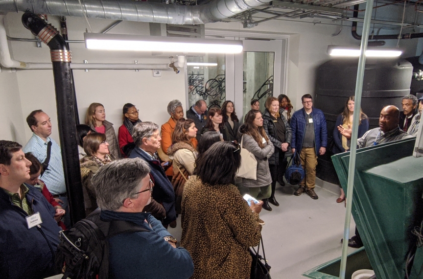 Most tours end in the compost bin room where we have important conversations about how we should manage our waste.