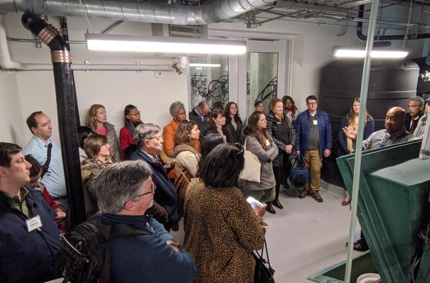 Most tours end in the compost bin room where we have important conversations about how we should manage our waste.